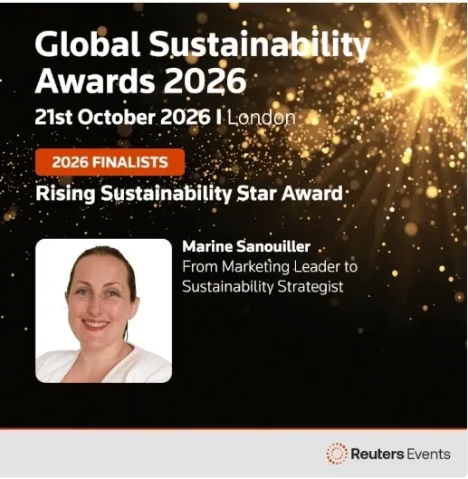 Marine Sanouiller, finaliste du Rising Sustainability Star Award, Reuters Global Sustainability Awards 2026